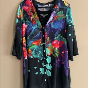 Soft Surroundings Multicolored Women's Floral Top